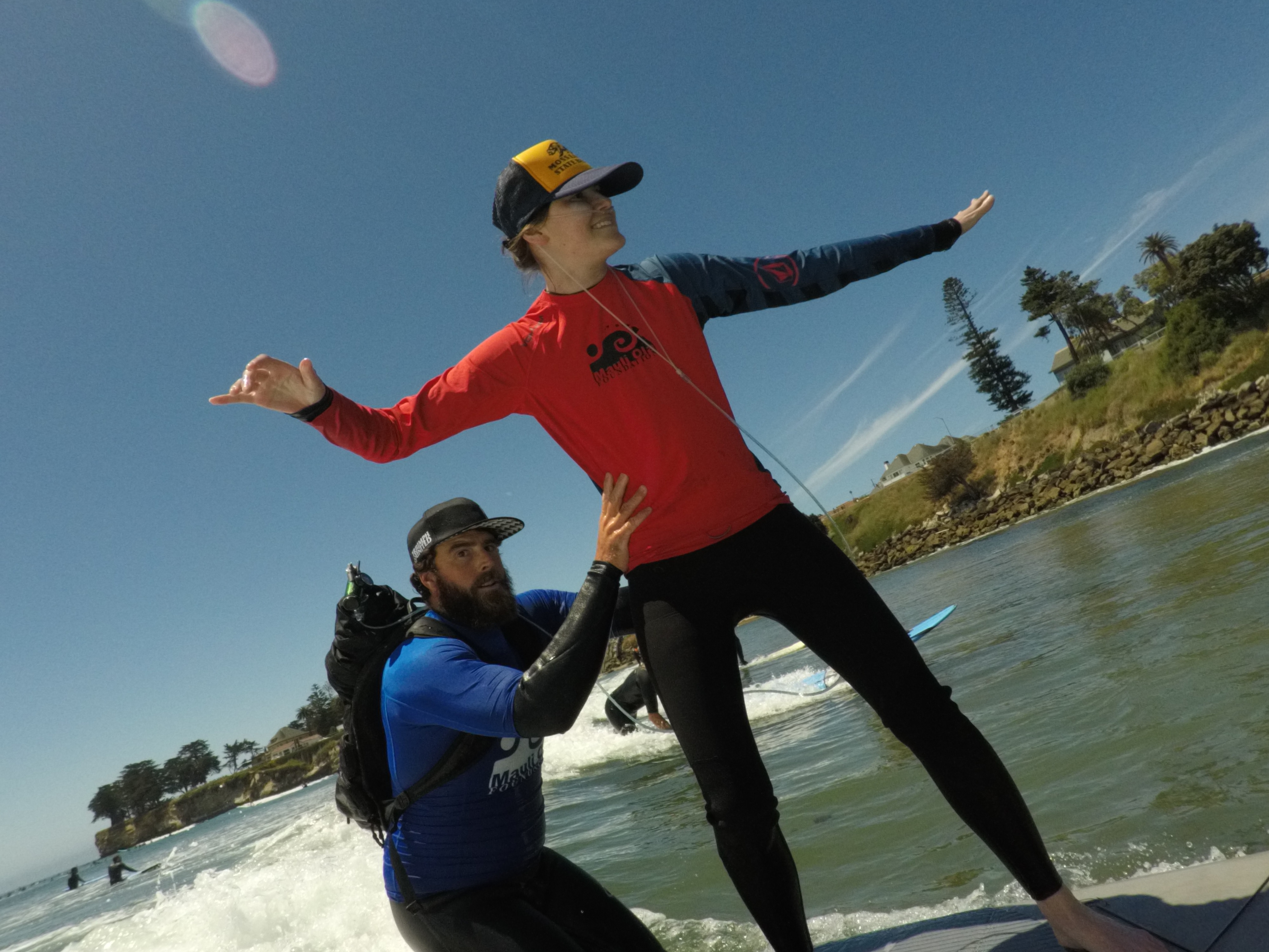 First time surfing on oxygen!