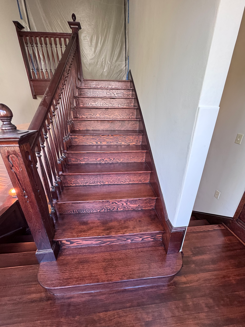 Hardwood floor refinishing project in Seattle