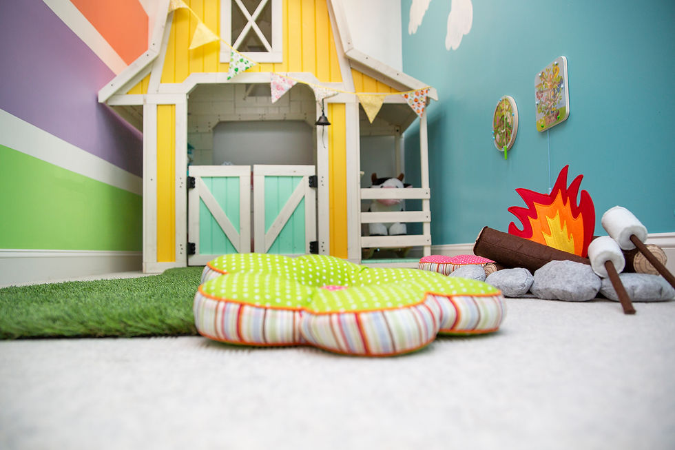 Play Cloud Indoor Playground Farm and Campfire Play Space