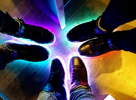 Shining feet