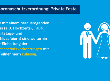 Neue Corona-Regeln für private Feiern