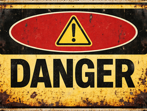 A sign warning of danger.