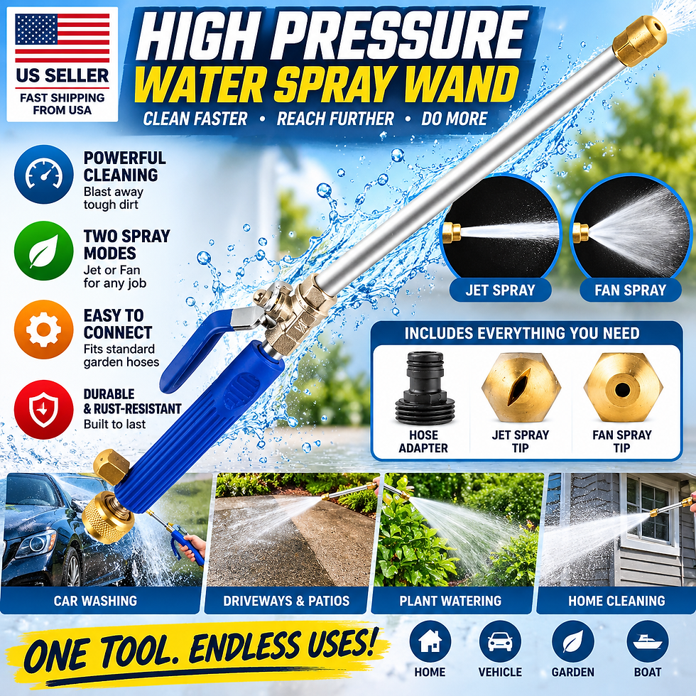 Thumbnail: 🚿 HIGH-PRESSURE SPRAY WAND — CLEAN MORE WITH LESS EFFORT