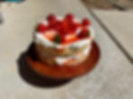 6" Strawberry shortcake cake