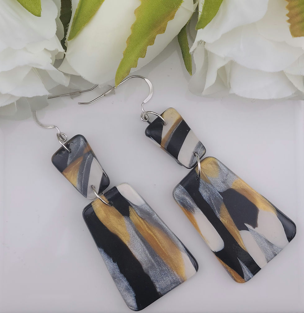 Butterfly Wing Effect Statement Earrings