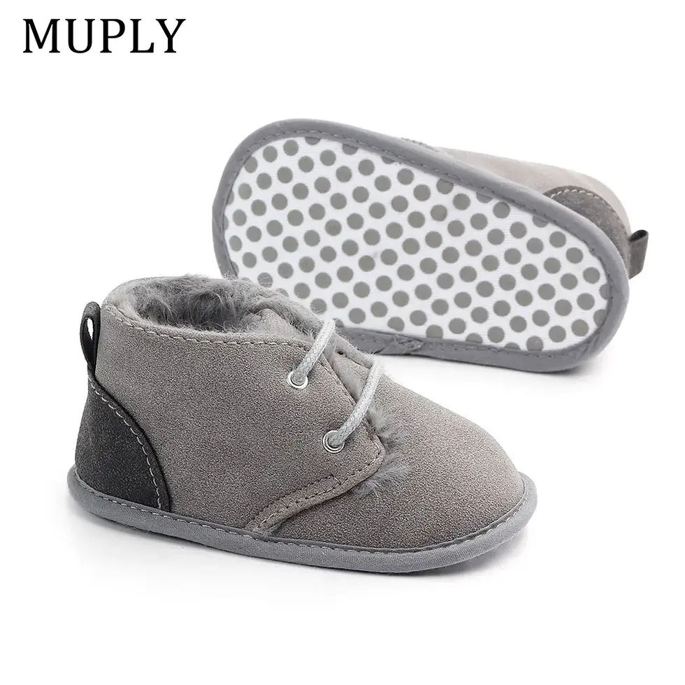 Thumbnail: MUPLY unisex zapatos abrigados para niños 0-18 meses.