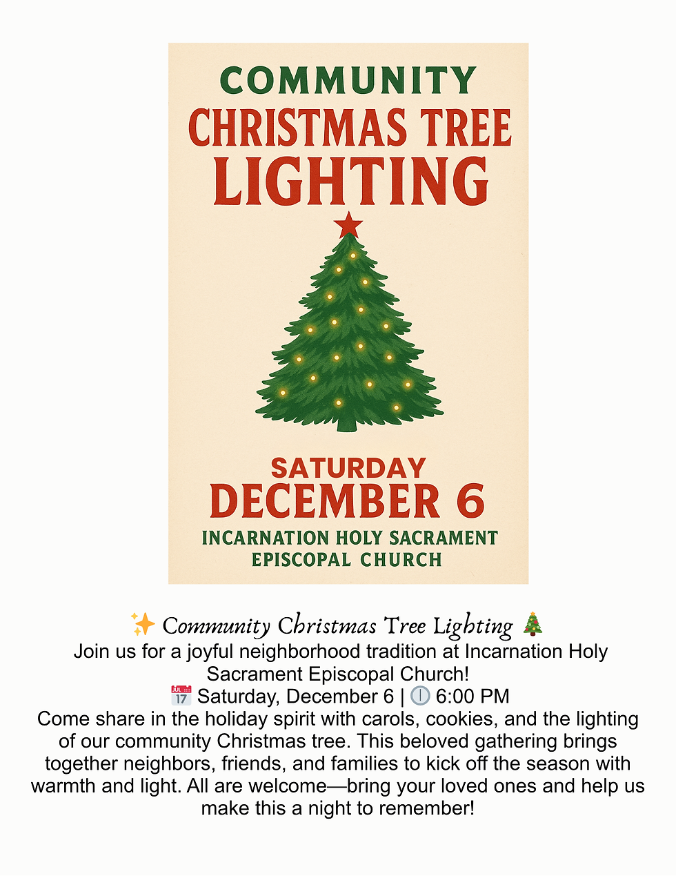 Community Christmas Tree Lighting