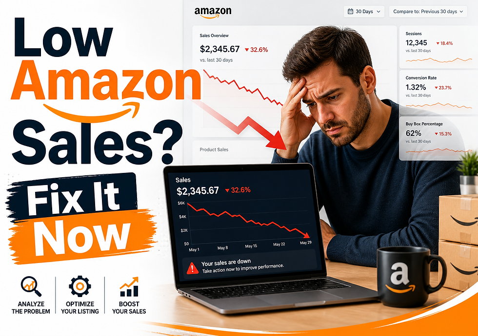 Amazon Seller Low Sales: Reasons and Solutions