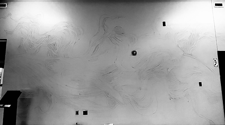 The Whale Mural sketch