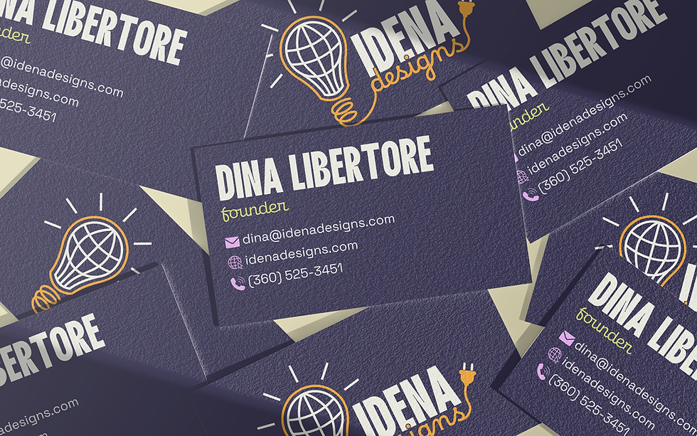 Business Card Brand Design Mockup