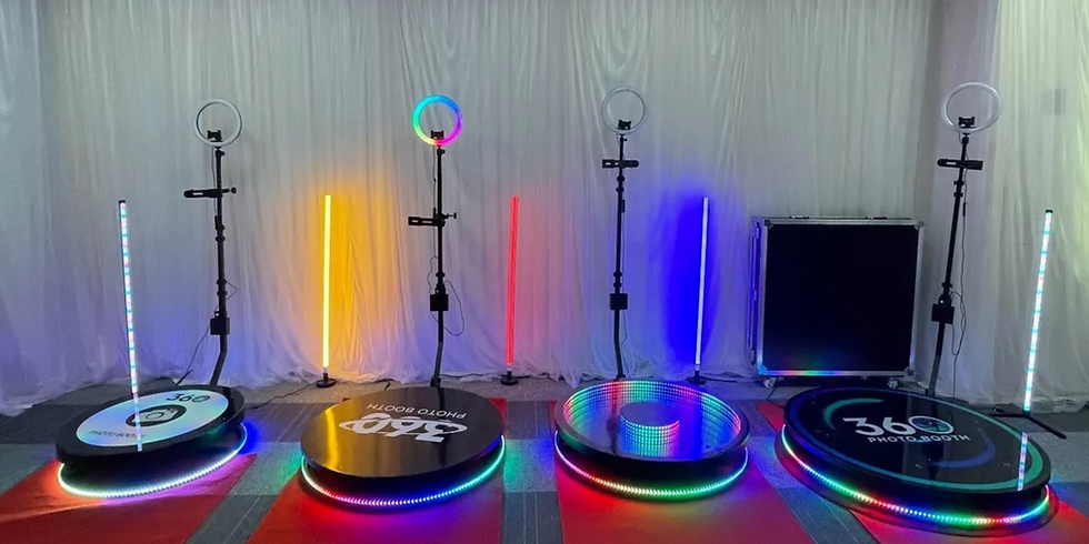 Different types of 360 photo booths
