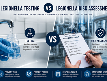 Legionella Testing vs Legionella Risk Assessment: What’s the Difference?