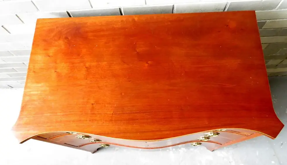 Thumbnail: Flame Mahogany Hepplewhite Bowfront Chest
