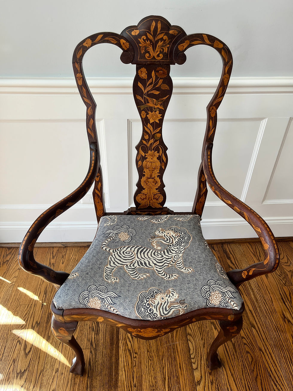 Thumbnail: 19th century Dutch Marquetry Chair