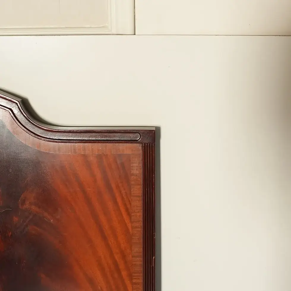 Thumbnail: Empire style Mahogany Bookmatched Twin Beds