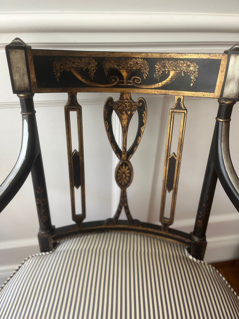 Thumbnail: Federal Style Arm Chairs, a Pair