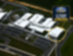Aerial view of the VF Training Volleyball Winter Garden gymnasium.