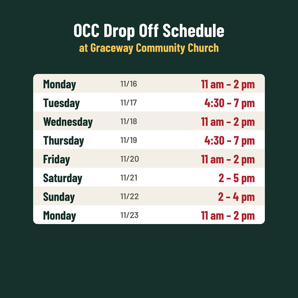 OCC Drop Off