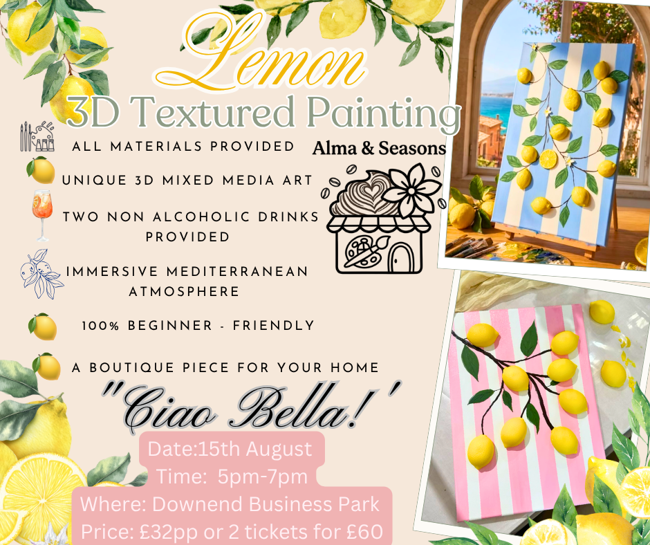 3D Lemon Canvas Workshop - Downend