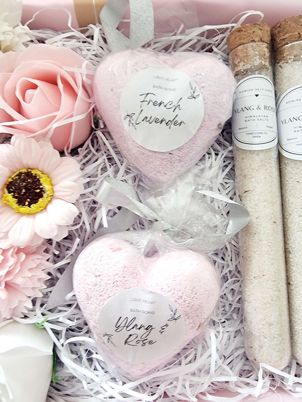 Thumbnail: Bloom & Soak Set - with Ylang and Rose Bath Salts