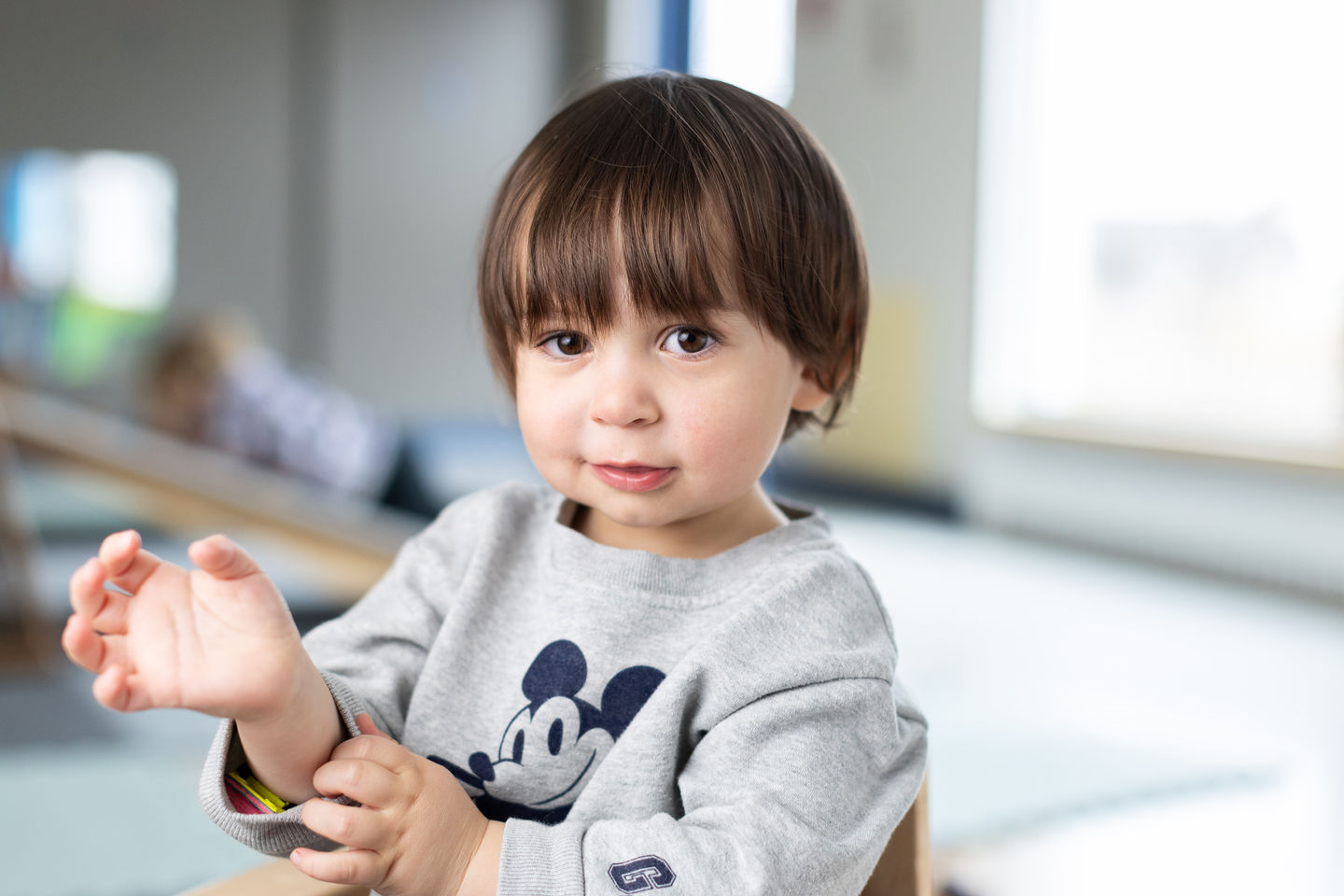 Quelque exemple de portrait d'enfant réalisé en garderie.