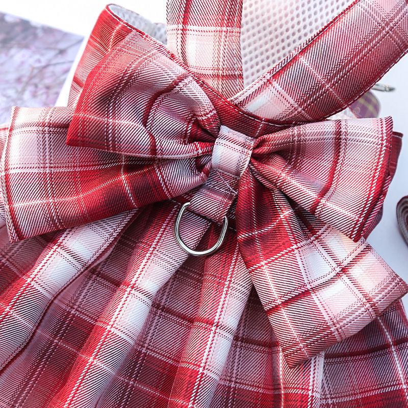 Thumbnail: Elegant Bow Cat Harness Dress
