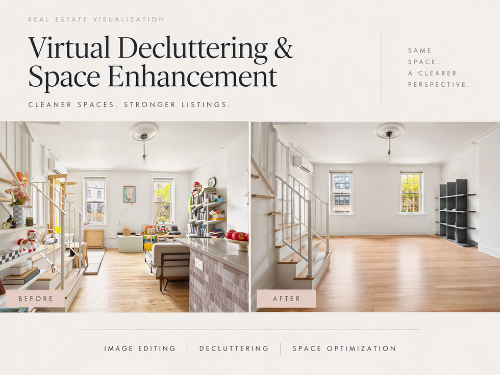 Virtual Decluttering & Space Enhancement