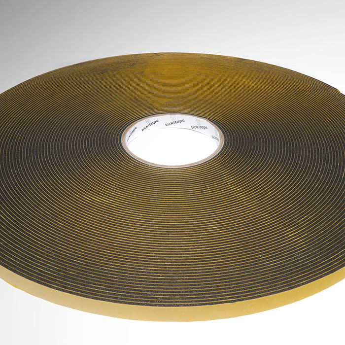 Dbl. sided PVC security glazing foam tape acrylic adhesive 2mm thick