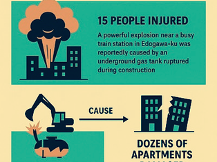 Explosion in Edogawa-ku: Gas Tank Blast Shakes Tokyo District