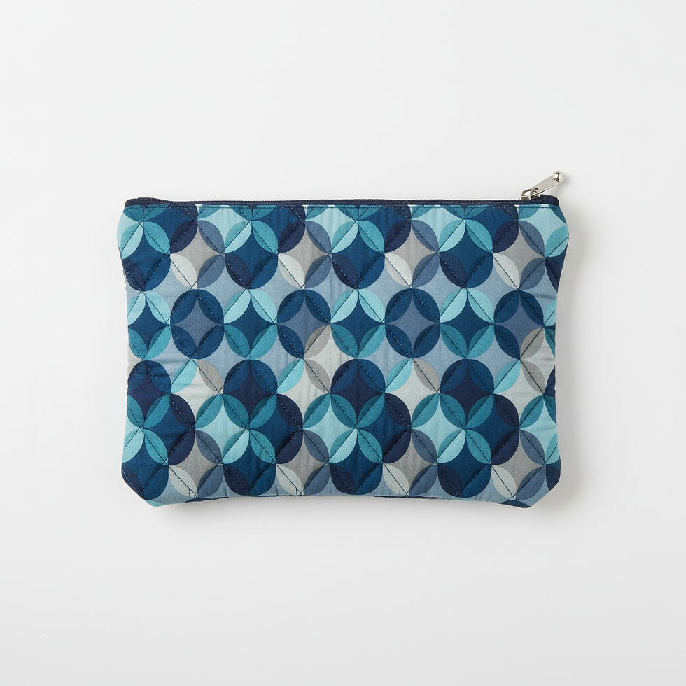 Quilted Zipper Pouch