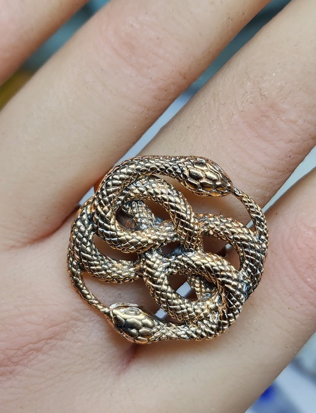 Snake Copper Ring