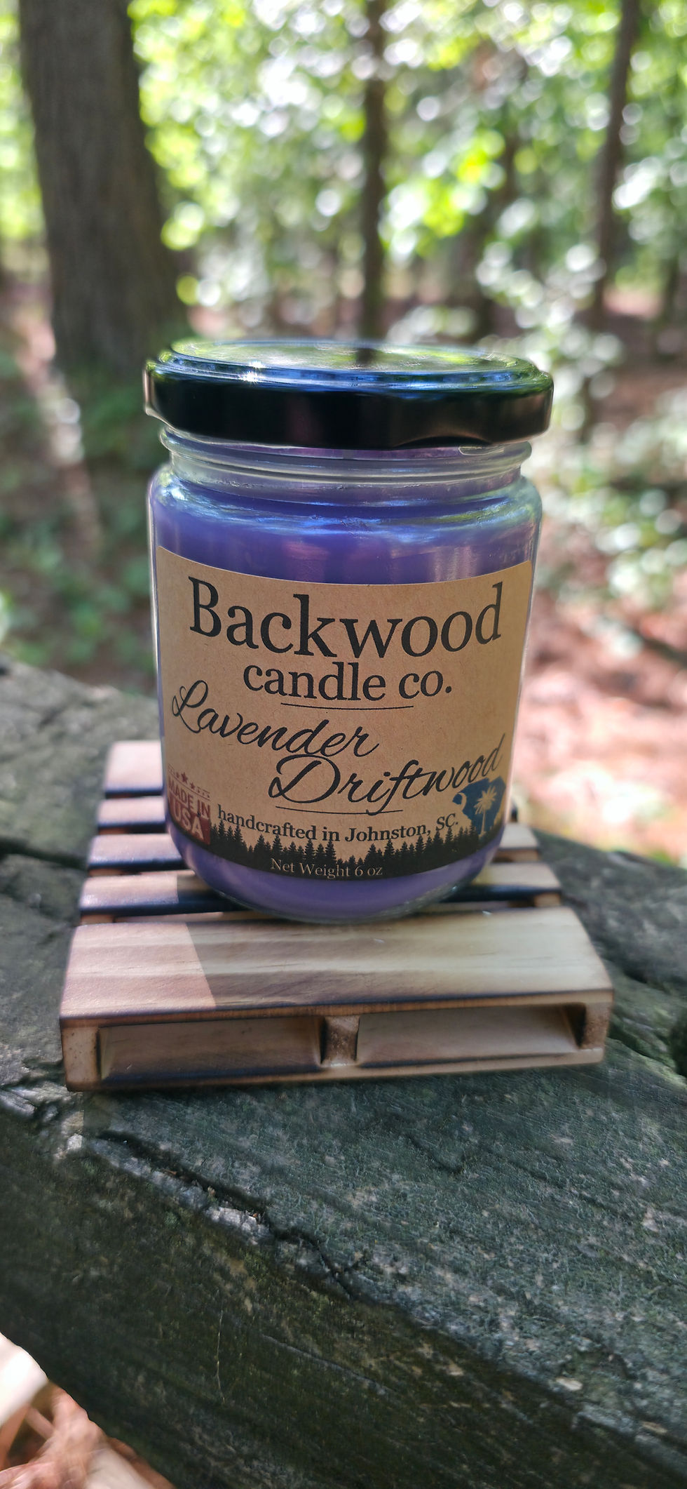 Thumbnail: Lavender Driftwood - 6 oz Mason Jar