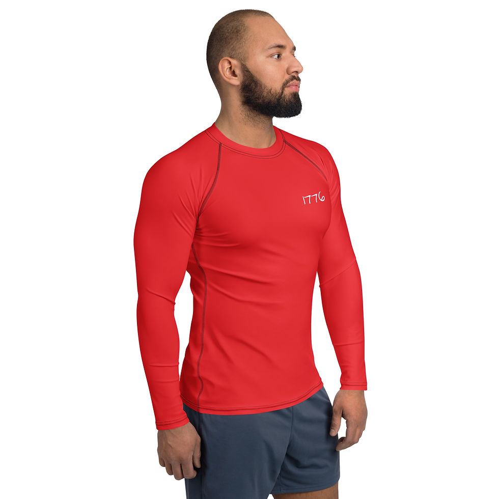 Thumbnail: The "Second Skin" Guardian Rash Guard - 1776 Red Men's