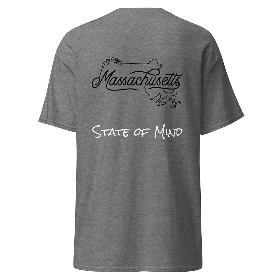 Thumbnail: State of Mind Collection Adult Tee - Massachusetts