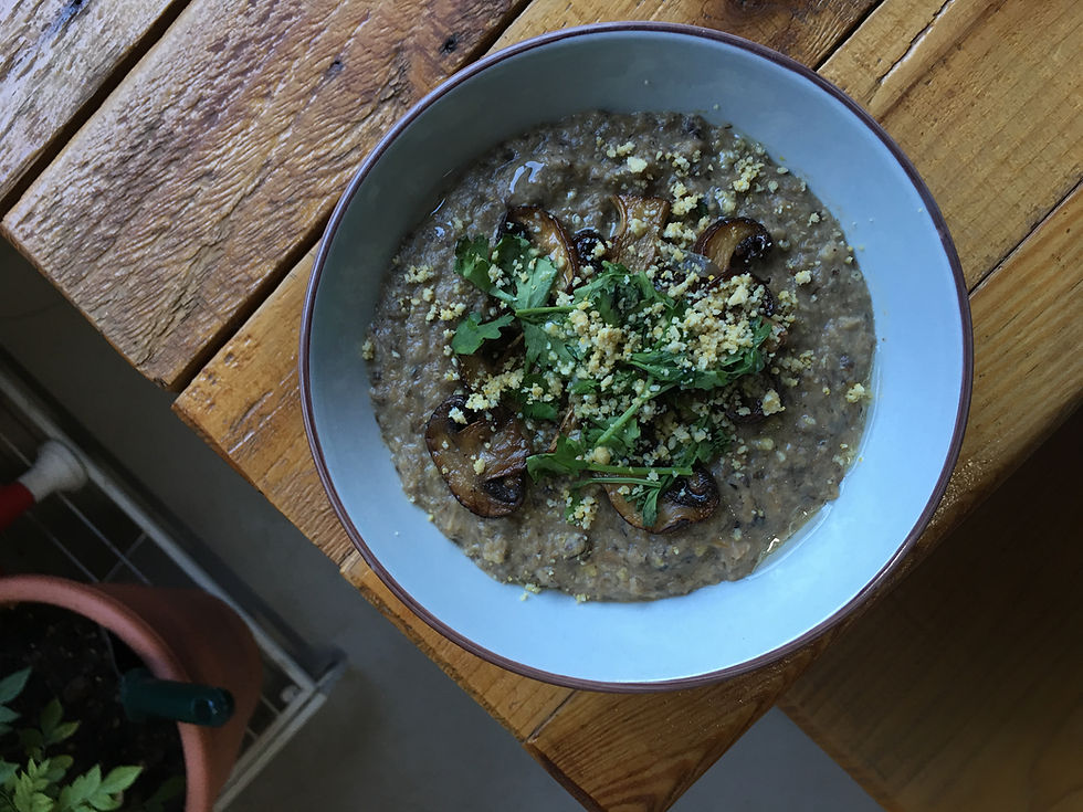 CREAMY SHROOM SOUP #FOODRESCUE