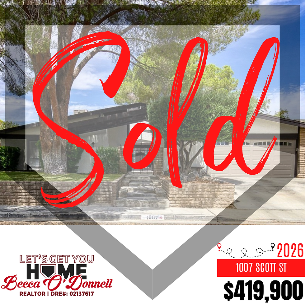 Home sold by Becca O'Donnell in Ridgecrest, CA.