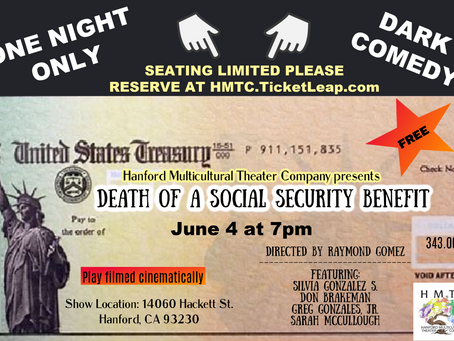 Cinema Experience of the Stage Play DEATH OF A SOCIAL SECURITY BENEFIT at HMTC June 4