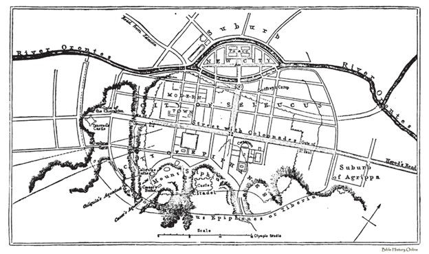 map of ancient Syrian Antioch