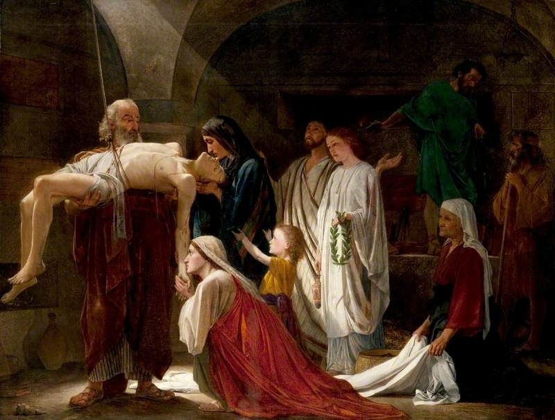 The Christian martyr: Edward Armitage, Public domain, via Wikimedia Commons https://commons.wikimedia.org/wiki/File:Edward_Armitage_(1817-1896)_-_The_Christian_Martyr_-_850_-_Glasgow_Museums_Resource_Centre.jpg