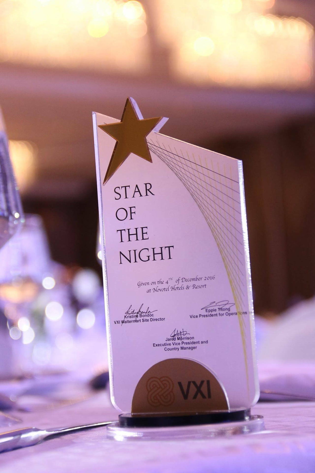 VXI Recognition Plaque