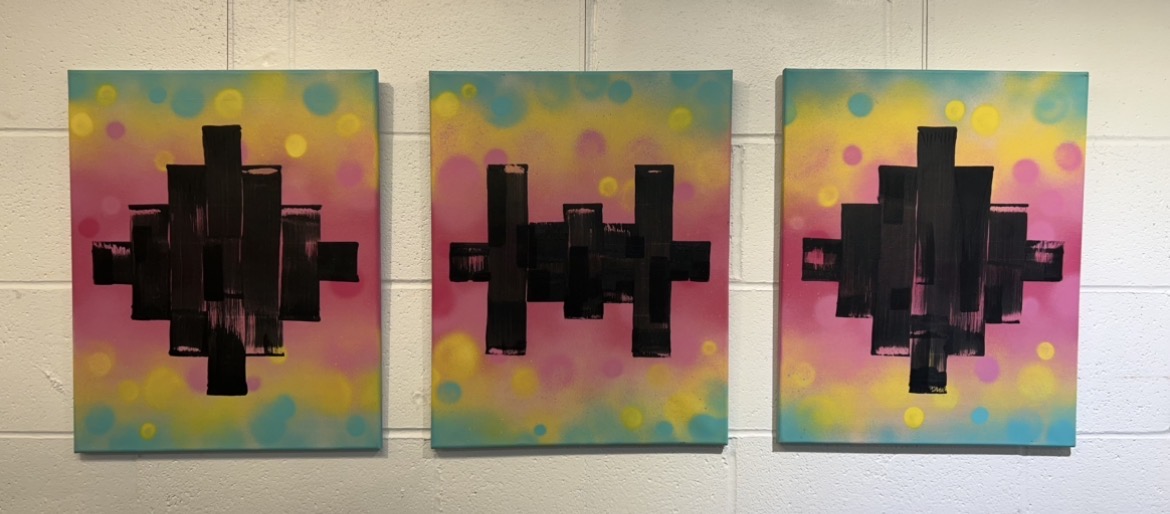 AEROSOL AND ACRYLIC ON CANVAS