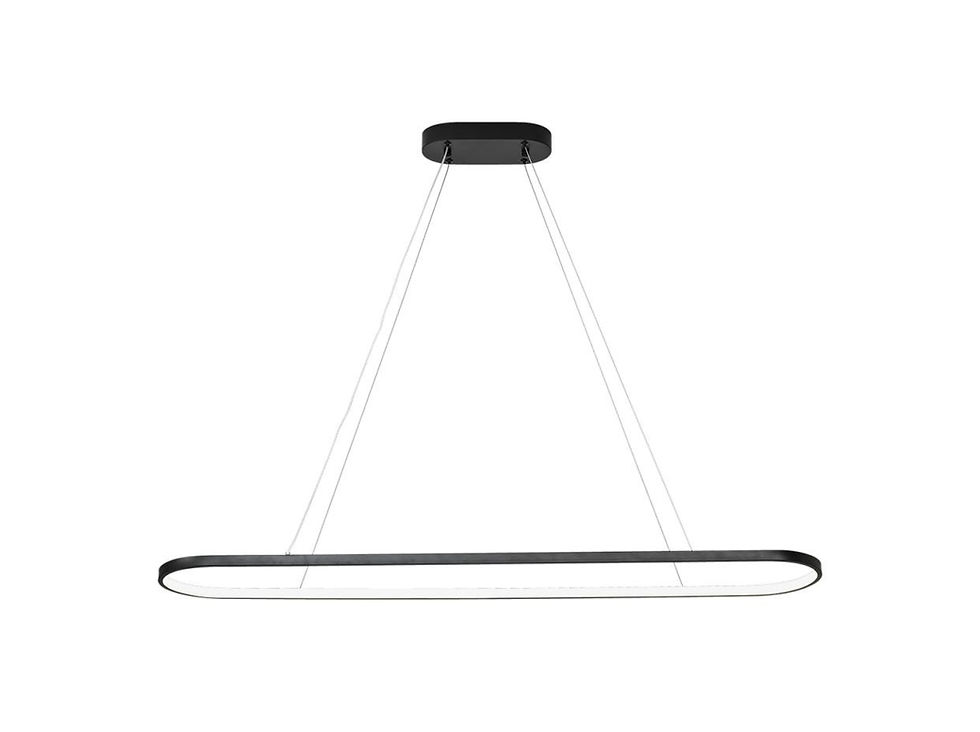  אליפסה תליה מודרני  שחור 