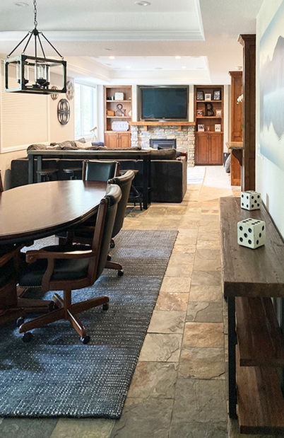 sophisticated basement