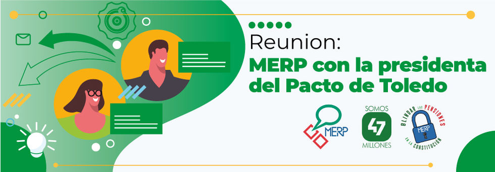 La MERP le propone al Pacto de Toledo un debate sobre el blindaje de las pensiones en la Constitución