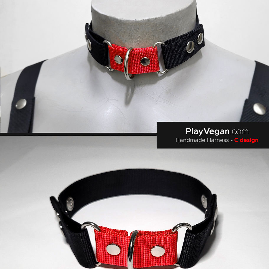 orange and black collar