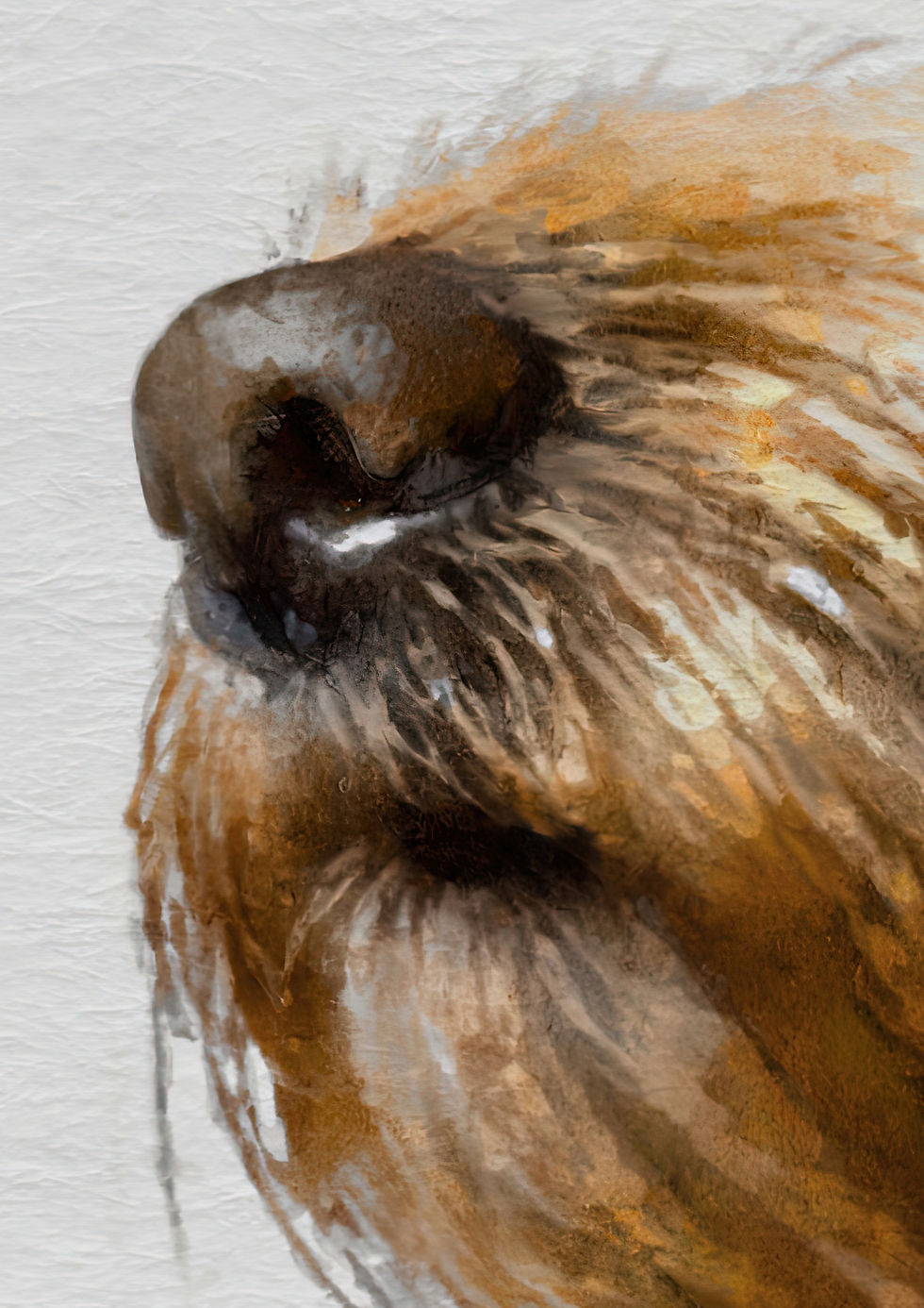 Thumbnail: Framed Goldendoodle artwork Nose