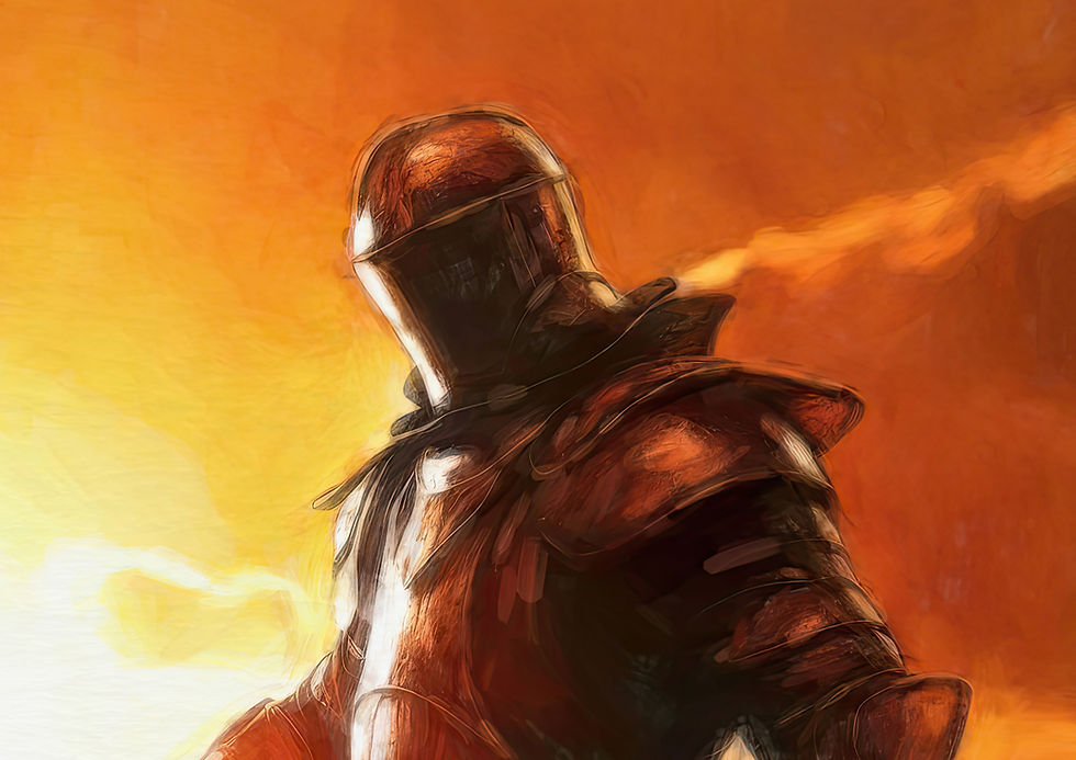 Thumbnail: Framed Arthurian Artwork Traitor Now Is Thy Death Day Come Mordred