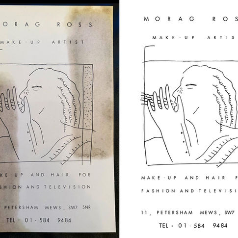 RECREATING AN OLD BUSINESS CARD