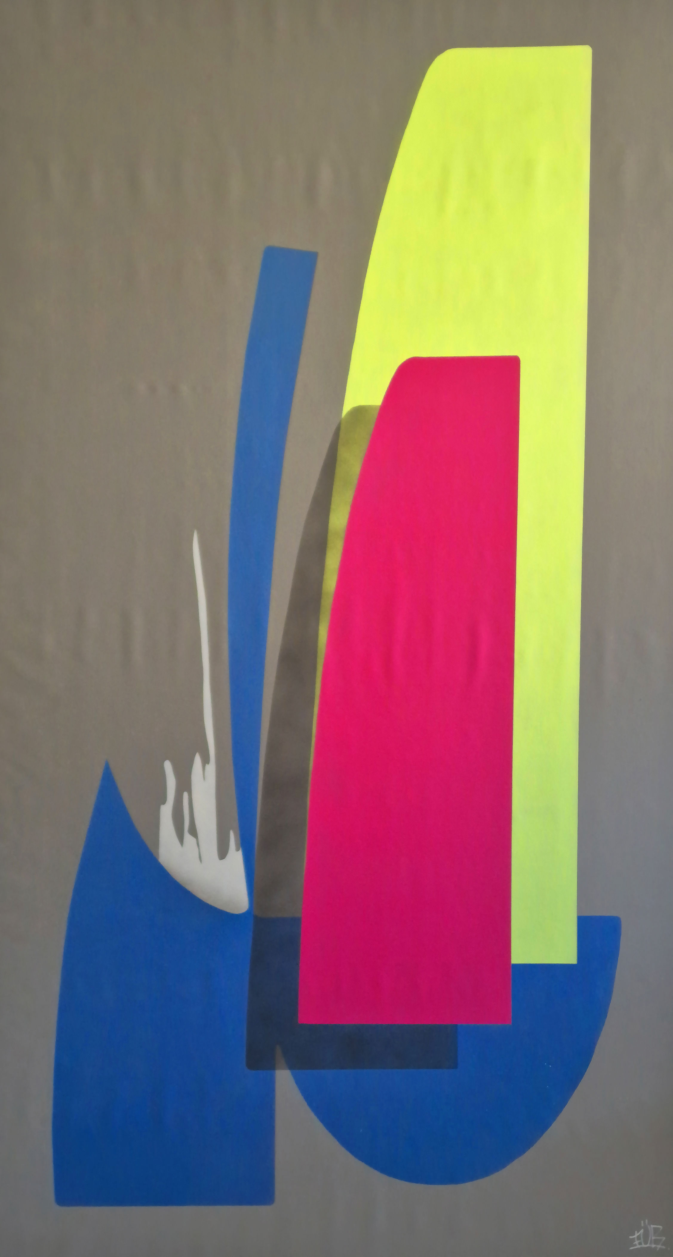 Vertical Frequencies (Spray on Canvas XXXL Size)