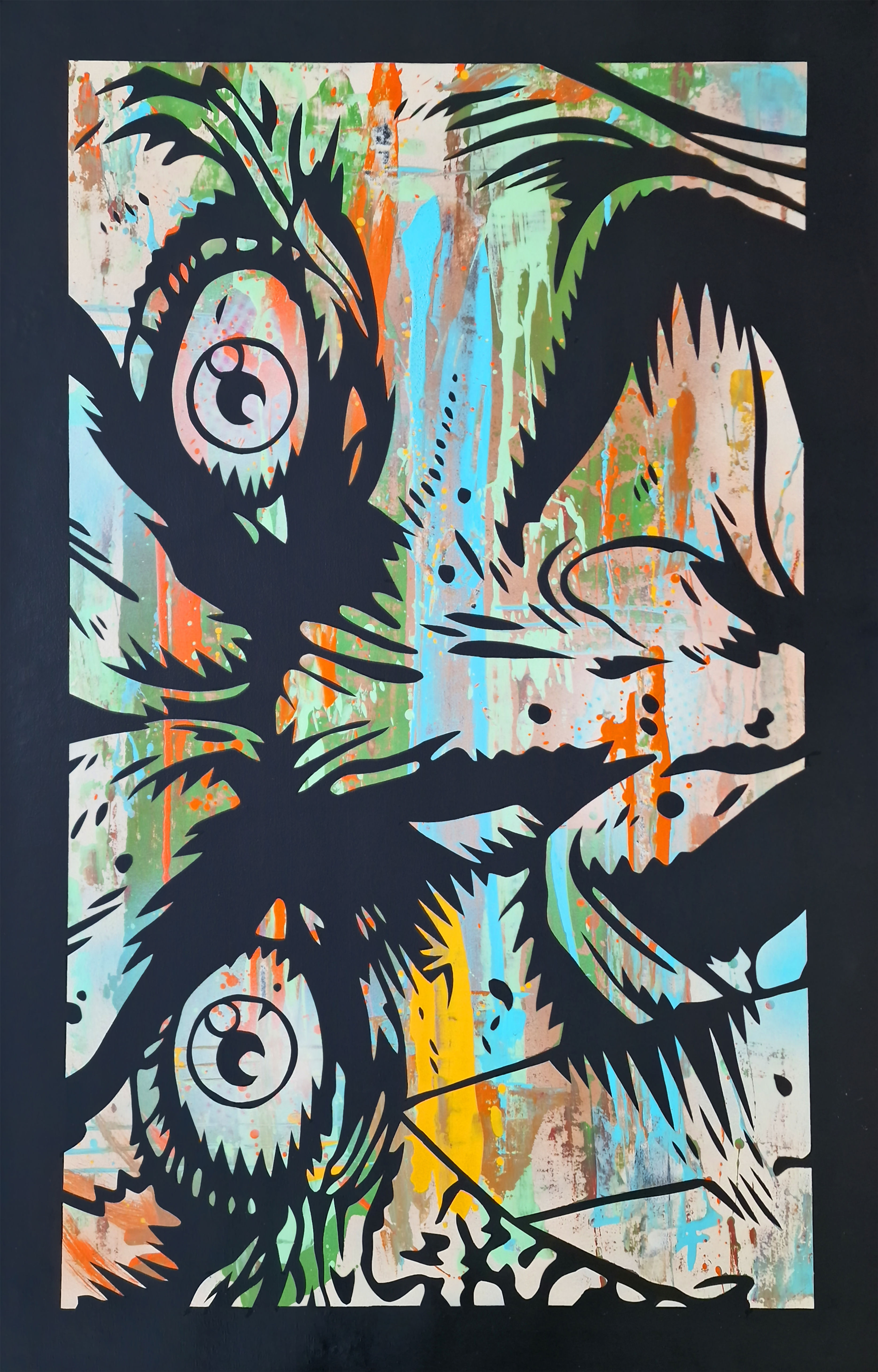 Jokes Aside (Spray on Canvas)